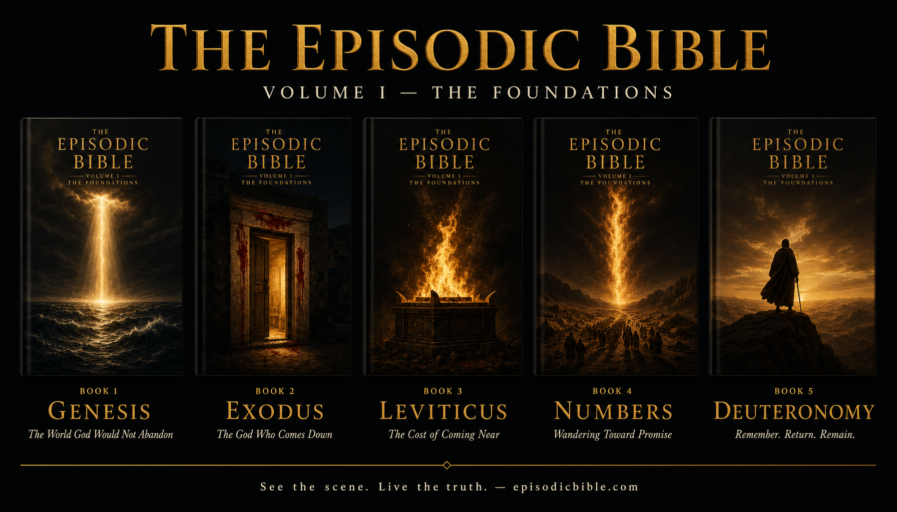 The Episodic Bible Volume I — The Foundations: Genesis, Exodus, Leviticus, Numbers, Deuteronomy